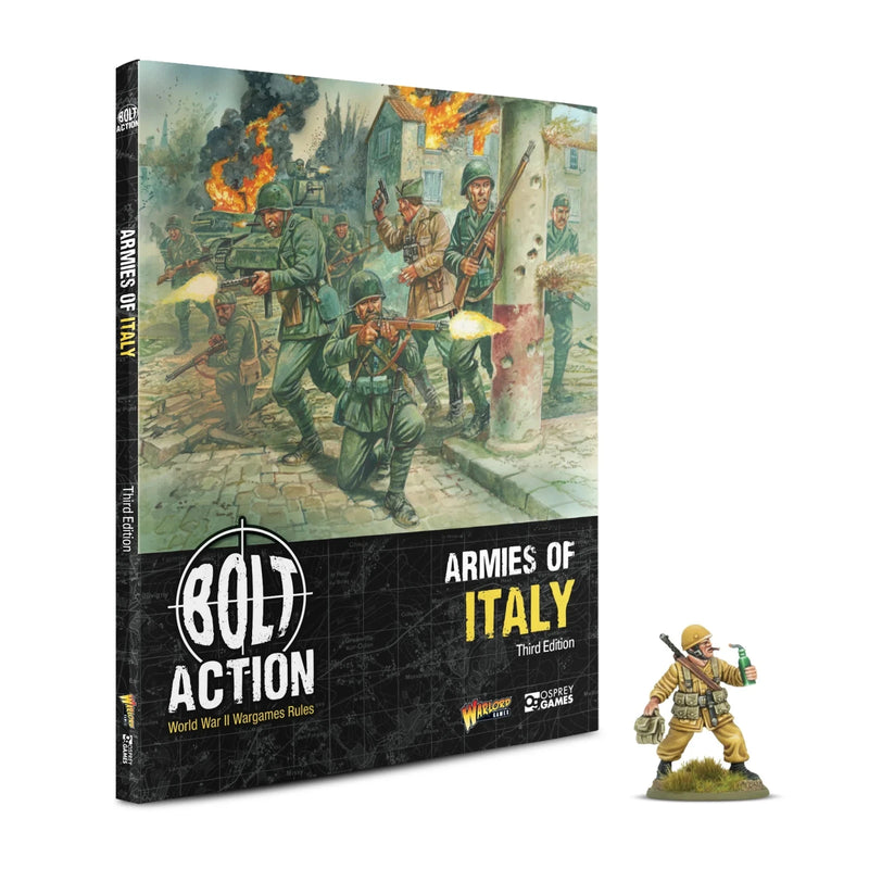 Armies of Italy mit 'Desert Lightning' Buch Miniatur - Regelwerk - Warlord Games - 401015801
