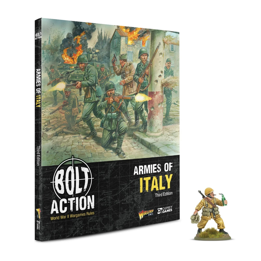 Armies of Italy mit 'Desert Lightning' Buch Miniatur - Regelwerk - Warlord Games - 401015801