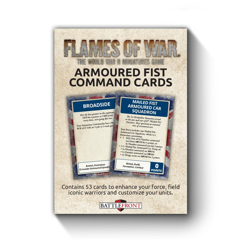 Armoured Fist Command Cards