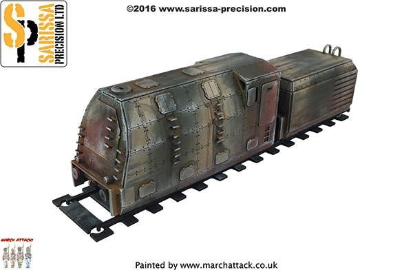 Armoured Locomotive & Tender - Gelände - Sarissa - R029
