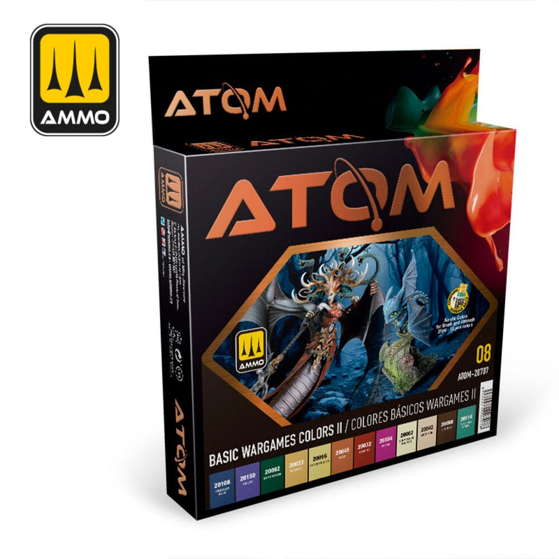 ATOM Basic Wargames Colors II Set - Zubehör - AMMO by MIG Jimenez - ATOM-20707