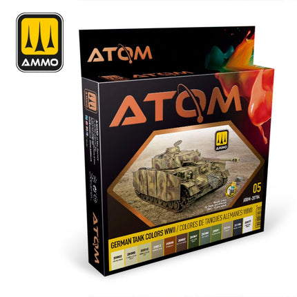 ATOM German Tank Colors WWII Set - Zubehör - AMMO by MIG Jimenez - ATOM-20704