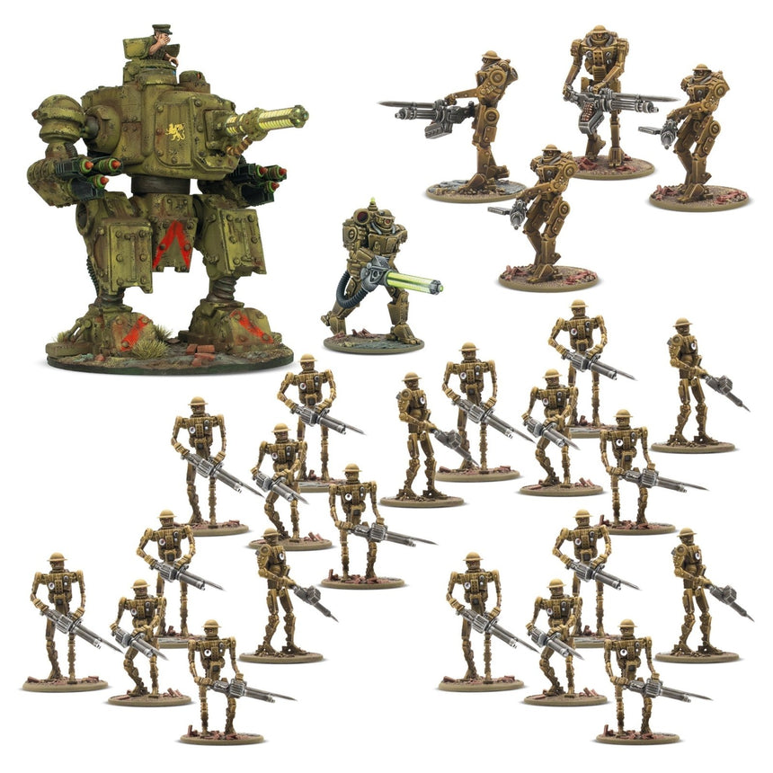 Automated Battalion - British Commonwealth Starter Army - Warlord Games - 452010607