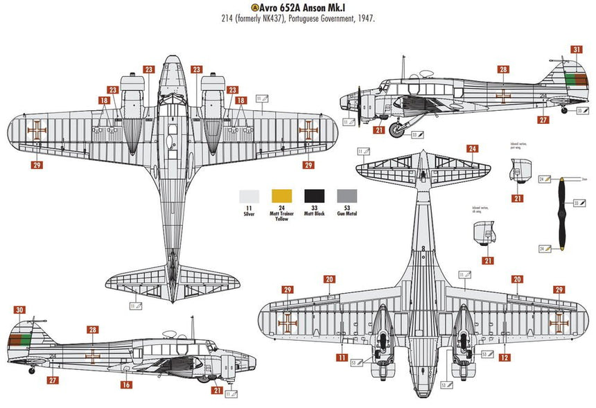 Avro Anson Mk.I - Flugzeuge - Airfix - A09191A