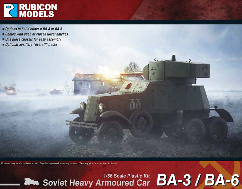 BA - 3 / BA - 6 Heavy Armoured Car - Fahrzeuge - Rubicon Models UK Ltd - 280084