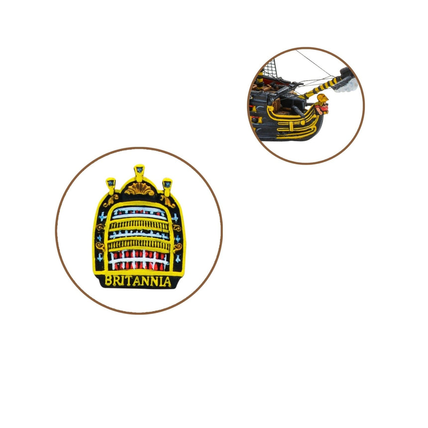 Back Plate and Figure Head - Royal Navy HMS Britannia (1st Rate) - Zubehör & Bitz - Warlord Games - 7920100012