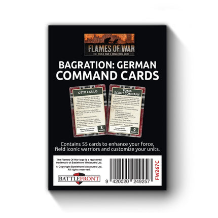 Bagration: German Command Cards