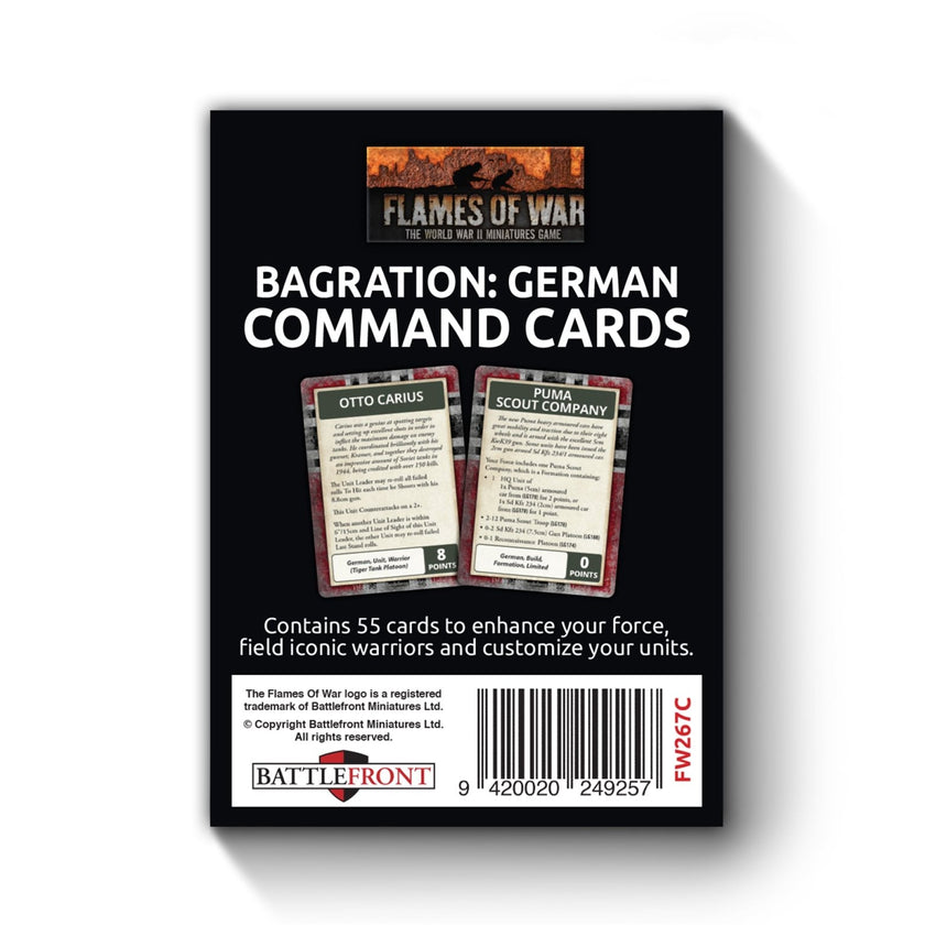 Bagration: German Command Cards