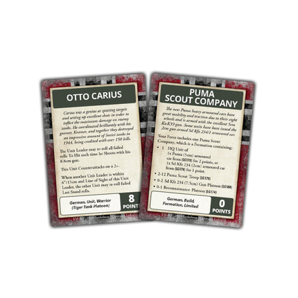 Bagration: German Command Cards