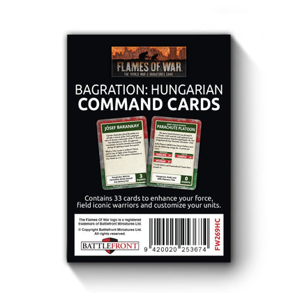 Bagration: Hungarian Command Cards