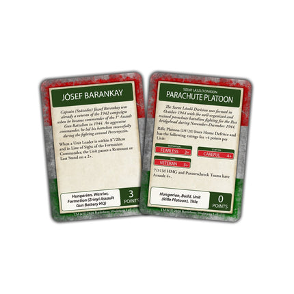 Bagration: Hungarian Command Cards
