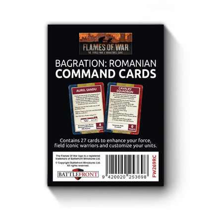 Bagration: Romanian Command Cards