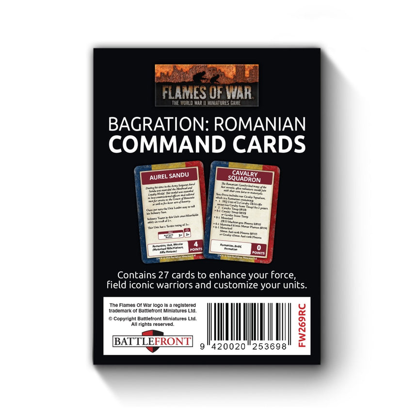 Bagration: Romanian Command Cards