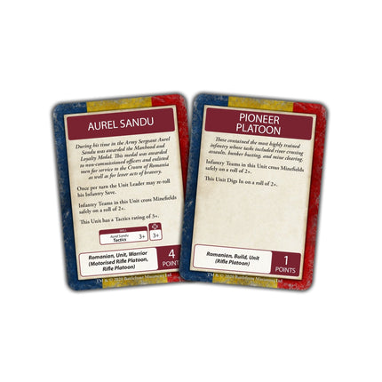 Bagration: Romanian Command Cards