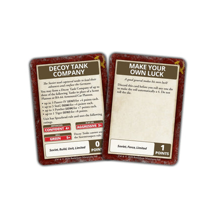 Bagration: Soviet Command Cards