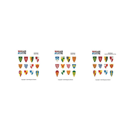 Wargames Atlantic Baron's War Shield Decals