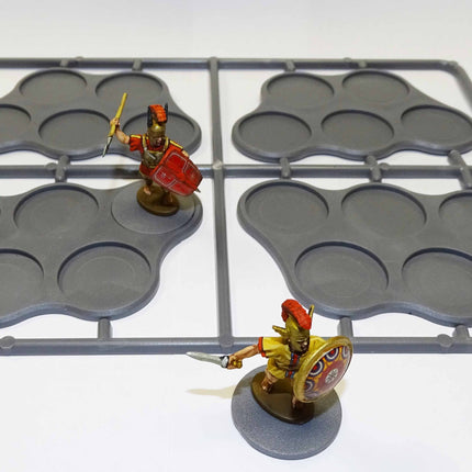 Plastic Bases Set 8. Skirmish movement trays for 25mm round bases.