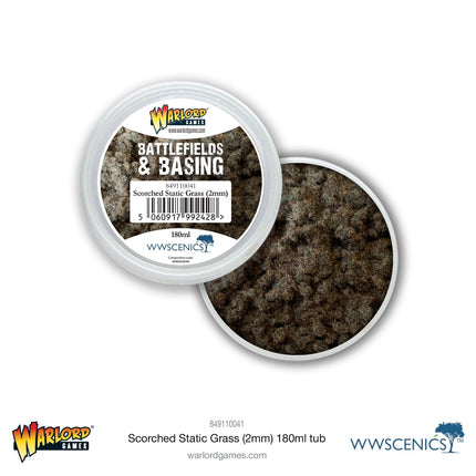 Battlefields & Basing: Scorched 2mm Static Grass (180ml) - Zubehör - Warlord Games - 849110041