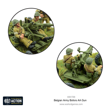 Belgian Army Bofors AA gun