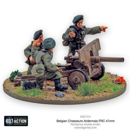Belgian Chasseurs Ardennais FRC 47mm anti-tank gun