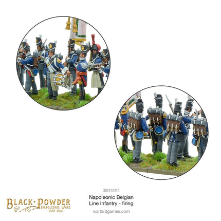 Belgian Line Infantry Firing - Infanterie - Warlord Games - 302412410