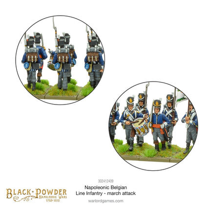 Belgian Line Infantry (March Attack) - Infanterie - Warlord Games - 302412409