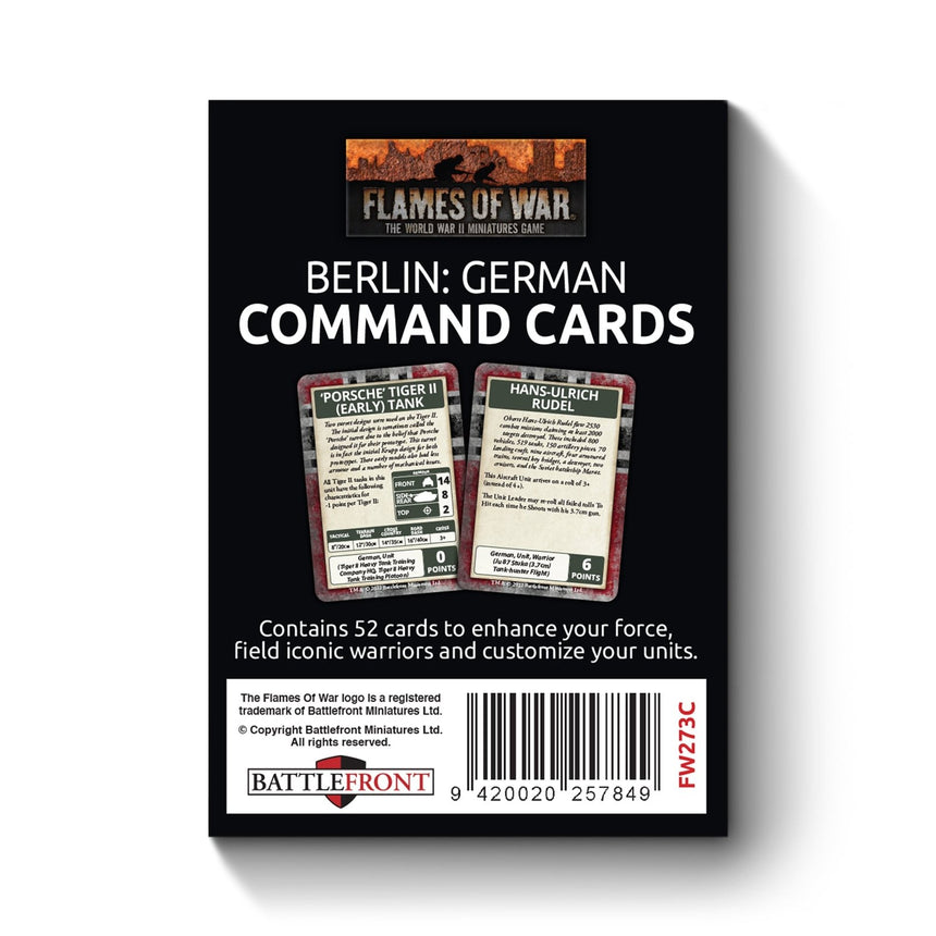 Berlin: German Command Cards