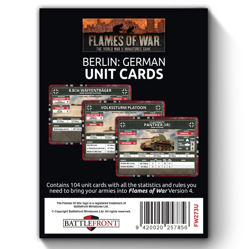 Berlin: German Unit Cards