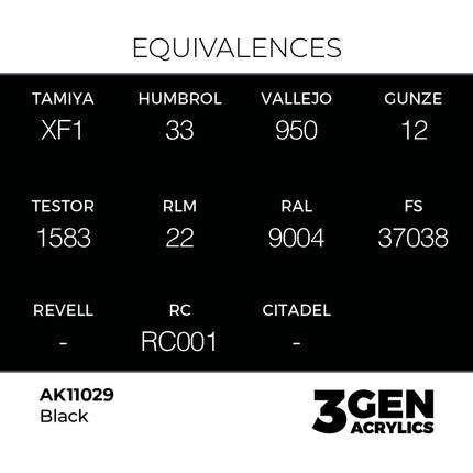 AK Interactive 3rd Generation - Black 18 ml