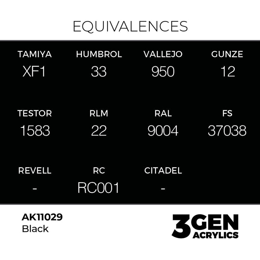 AK Interactive 3rd Generation - Black 18 ml