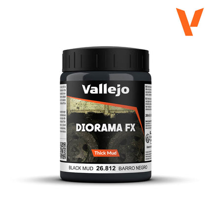 Black - Diorama FX Thick Mud (200 ml)