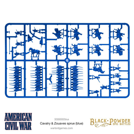 Black Powder Epic Battles ACW Cavalry & Zouaves Sprue (blue)