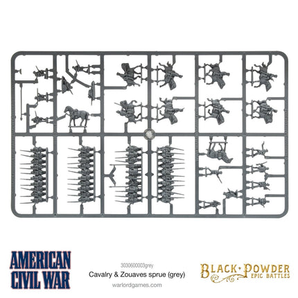 Black Powder Epic Battles ACW Cavalry & Zouaves Sprue (grey)
