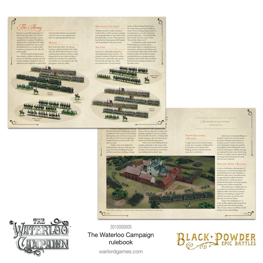 Black Powder Epic Battles: The Waterloo Campaign Rulebook - Regelwerk - Warlord Games - 3010000005