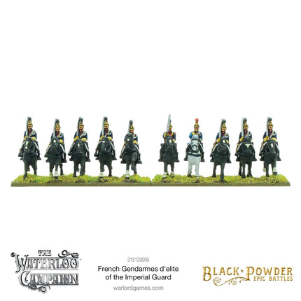 Black Powder Epic Battles: Waterloo - French Gendarmes d'élite of the Imperial Guard - Kavallerie - Warlord Games - 315120005
