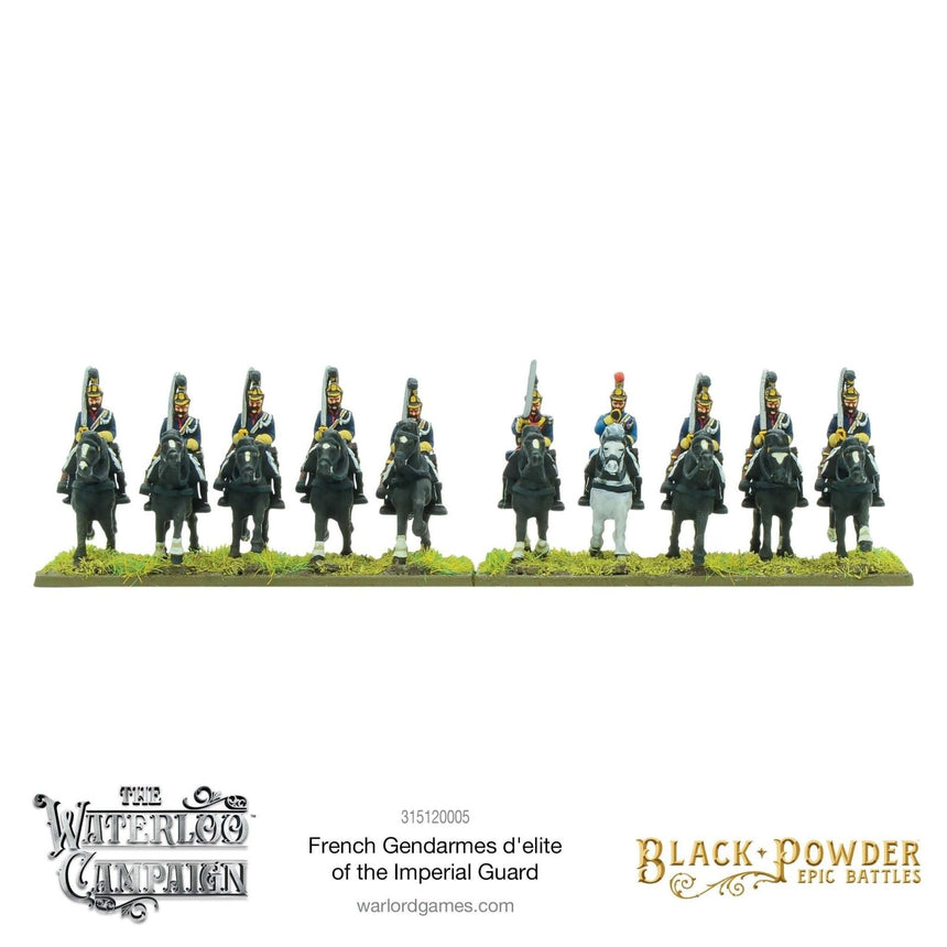 Black Powder Epic Battles: Waterloo - French Gendarmes d'élite of the Imperial Guard - Kavallerie - Warlord Games - 315120005