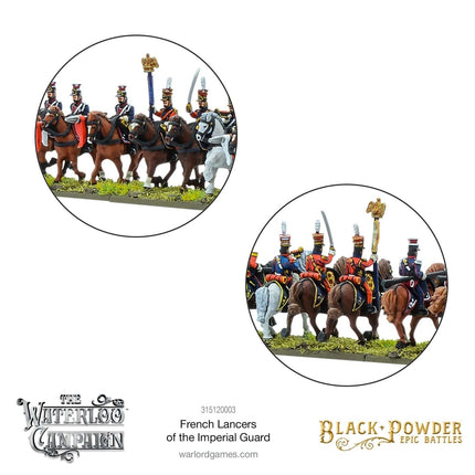 Black Powder Epic Battles: Waterloo - French Lancers of the Imperial Guard - Kavallerie - Warlord Games - 311510003