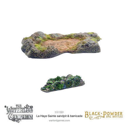Black Powder Epic Battles: Waterloo - La Haye Sainte Sandpit & Barricade - Gelände - Warlord Games - 315110001