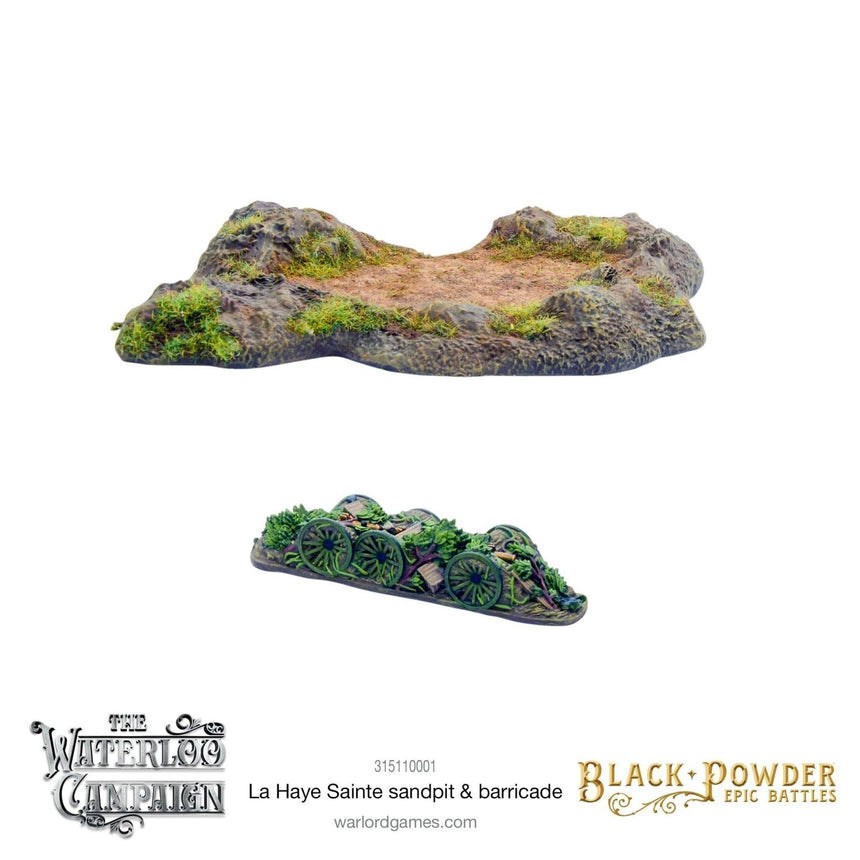 Black Powder Epic Battles: Waterloo - La Haye Sainte Sandpit & Barricade - Gelände - Warlord Games - 315110001