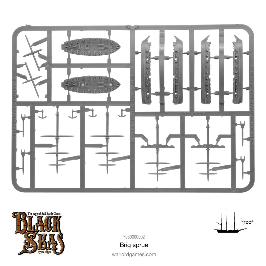 Black Seas Brig Frame - Schiffe - Warlord Games - 7930000002