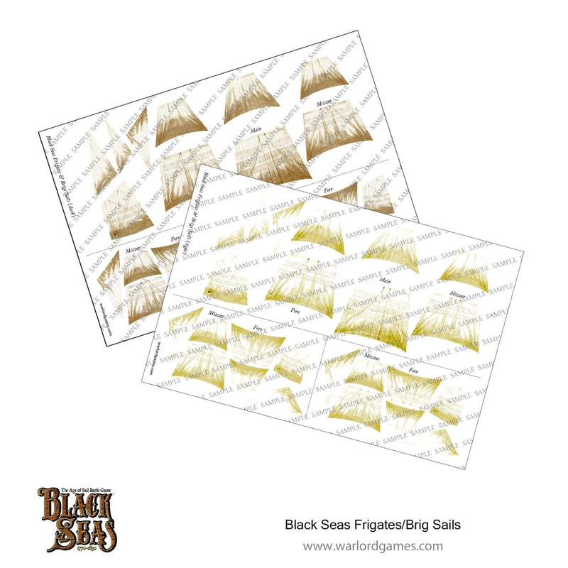 Black Seas Frigate/Brig Sails (light + dark)