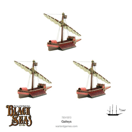 Black Seas: Galleys - Schiffe - Warlord Games - 792410013