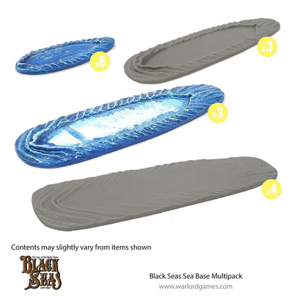 Black Seas sea base multipack - Bases & Tabletts - Warlord Games - 799910020