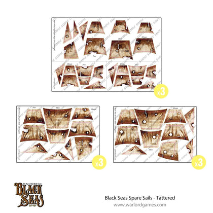 Black Seas Spare sails - tattered