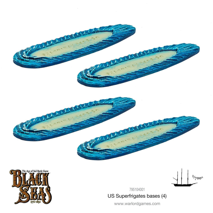 Black Seas: US Superfrigate Bases - Bases & Tabletts - Warlord Games - 795104001