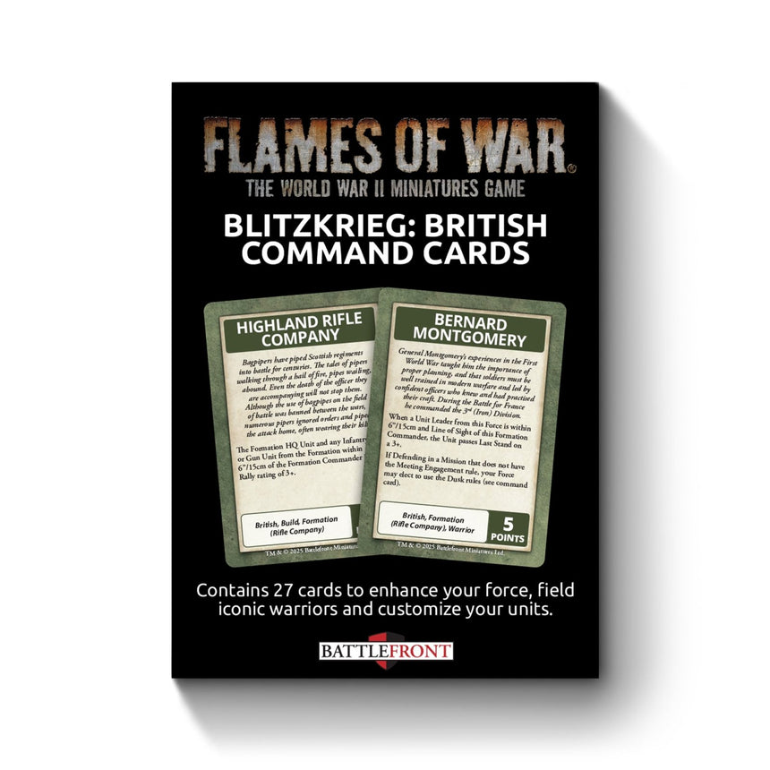 Blitzkrieg: British Command Cards