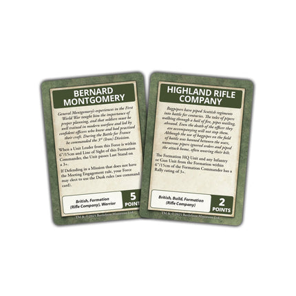 Blitzkrieg: British Command Cards