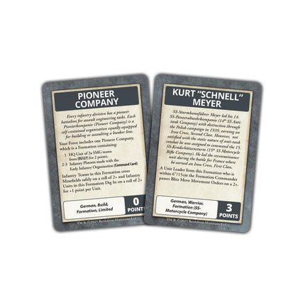 Blitzkrieg: German Command Cards