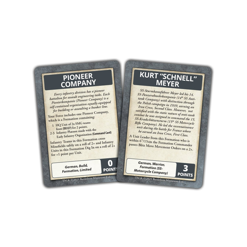 Blitzkrieg: German Command Cards