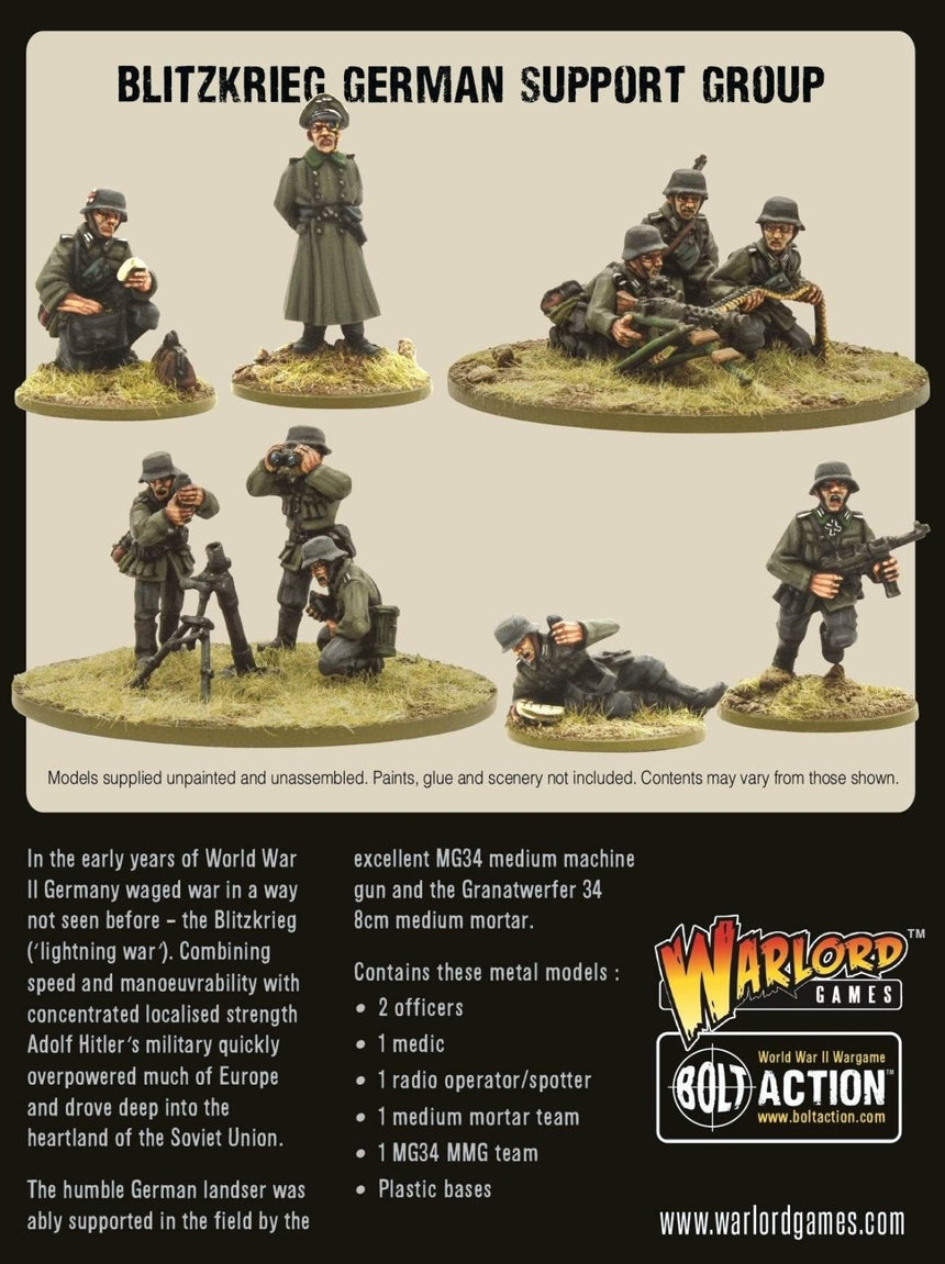 Blitzkrieg German Support Group - Infanterie - Warlord Games - 402212007